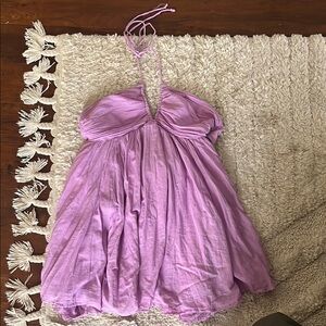 American Eagle Outfitters Lavender Backless Dress